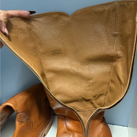 Frye Cognac Leather Over the Knee Boots - Picture 5 of 5